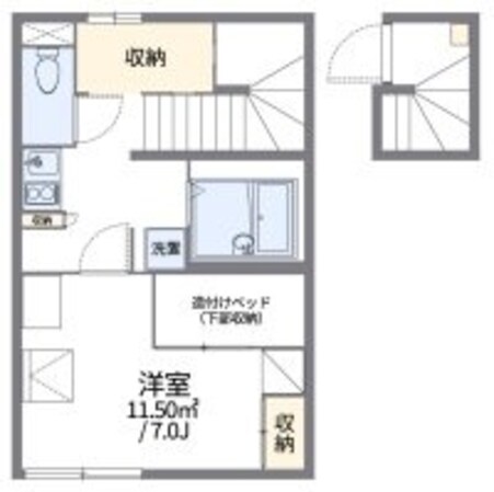 レオパレス山百合の物件間取画像